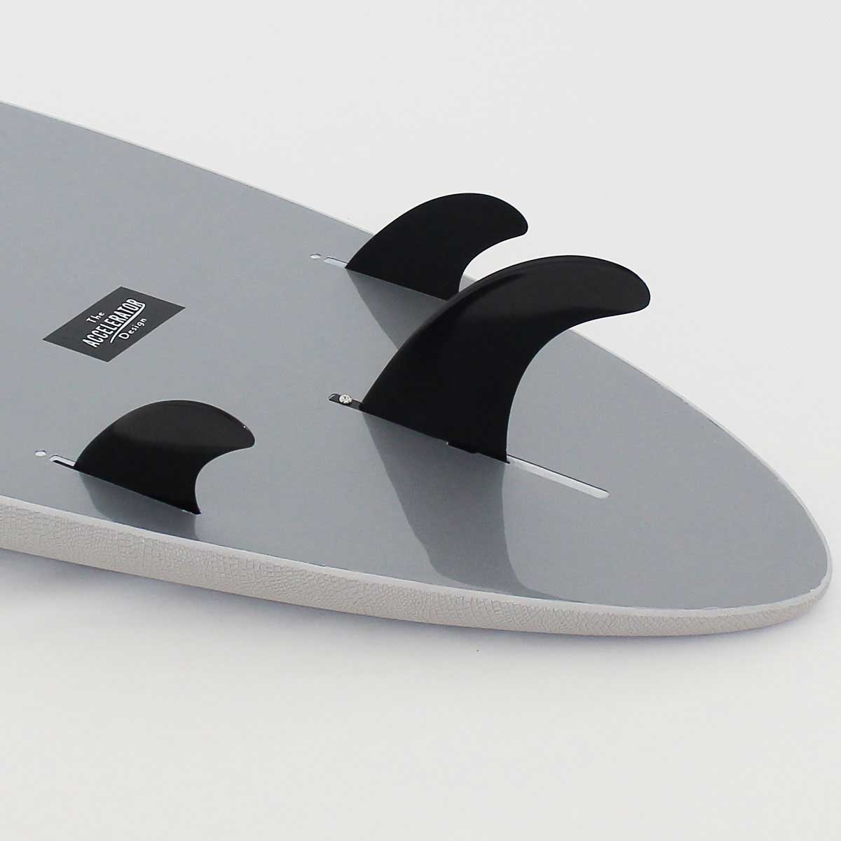 アクセルレーターサーフボード ソフトボード グレー 6’6” 43L EVA素材 BOX+2 FUTUREフィン仕様