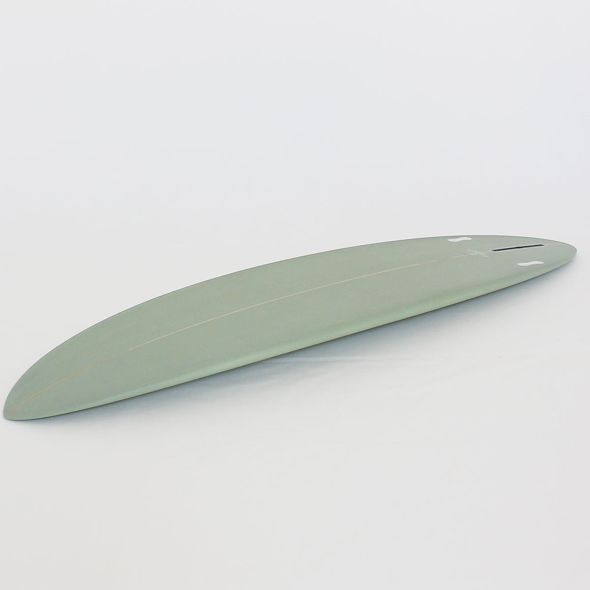 Accelerator SurfboardsのMID 7'0" HOMYモデル。モスグリーンのPU素材を使用したミッドレングスサーフボード。