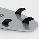 アクセルレーターサーフボード ソフトボード 5’10” 36L グレー EVA素材 TRI FUTUREフィン仕様