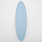 Accelerator SurfboardsのMID 7'0" HOMYモデル。パウダーブルーのPU素材を使用したミッドレングスサーフボード。