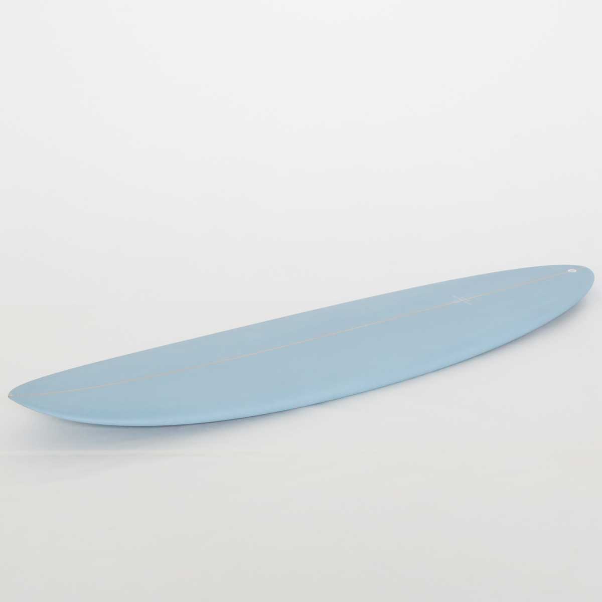 Accelerator SurfboardsのMID 6'6" HOMYモデル。パウダーブルーのPU素材を使用したミッドレングスサーフボード。