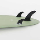 Accelerator SurfboardsのMID 6'6" HOMYモデル。モスグリーンのPU素材を使用したミッドレングスサーフボード。