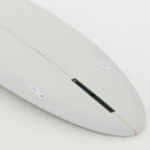 Accelerator SurfboardsのMID 6'6" HOMYモデル。ライトグレーのPU素材を使用したミッドレングスサーフボード。